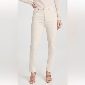 NWOT Pistola Kate Straight Jeans: off white : Size 25